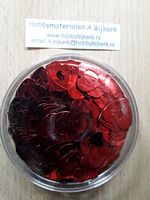 Confetti Hartjes rood open 1.5 cm